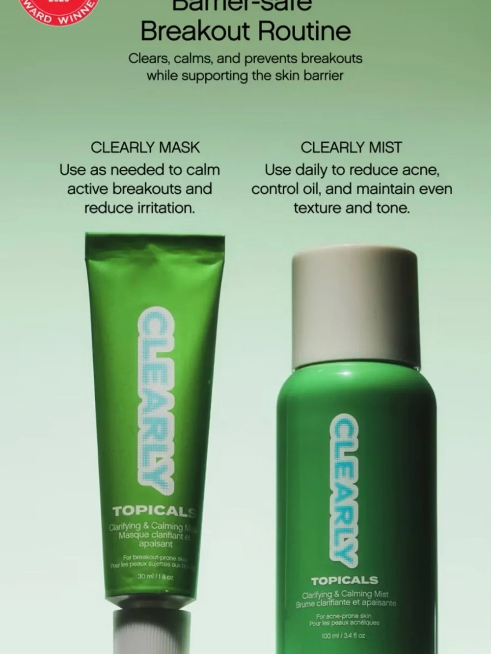 Clearly Topicals Clarifying & Calming Mist